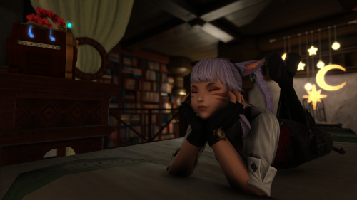 Miqo'te taking a break (Talim RealPlus)