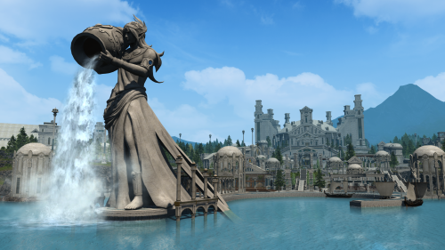 Sharlayan - Thaliak statue